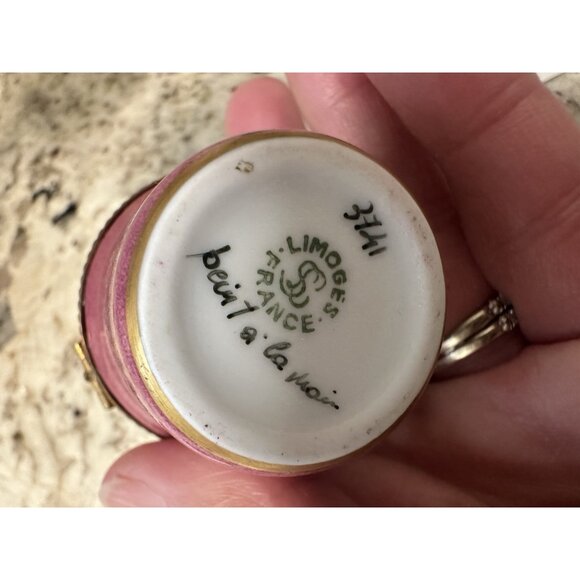 VTG Limoges Bein 1a La Mein Hand Painted Limited Edition Trinket Ring Pill Box - Picture 2 of 14